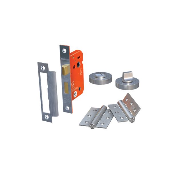 Bathroom Lock and Hinge Pack