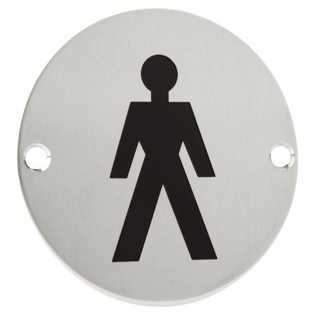 Engraved Male Sign