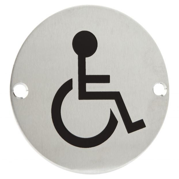 Engraved Disabled Sign