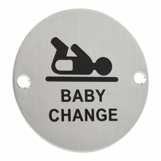 Engraved Baby Change Sign